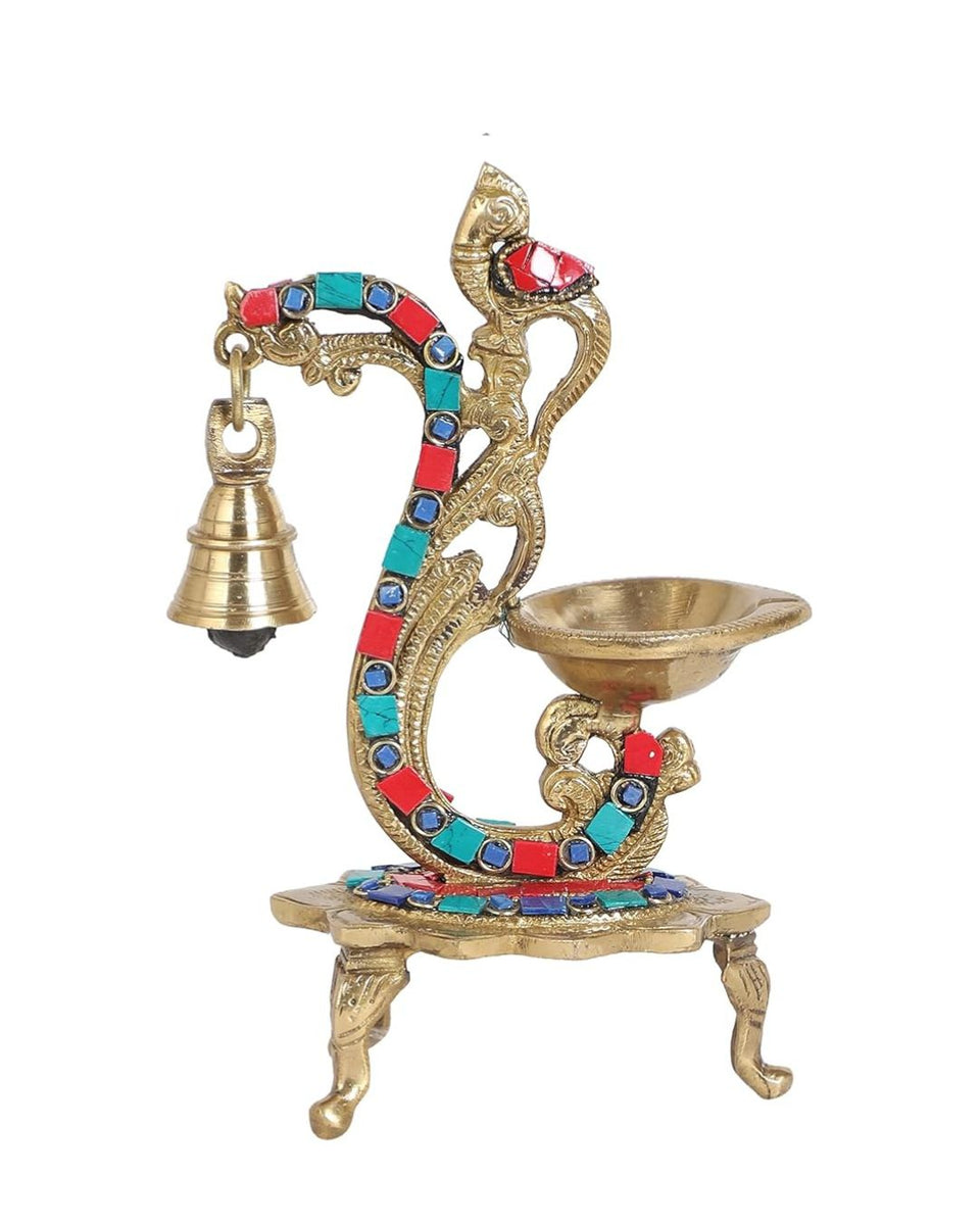 Brass Antique Oil Lamp