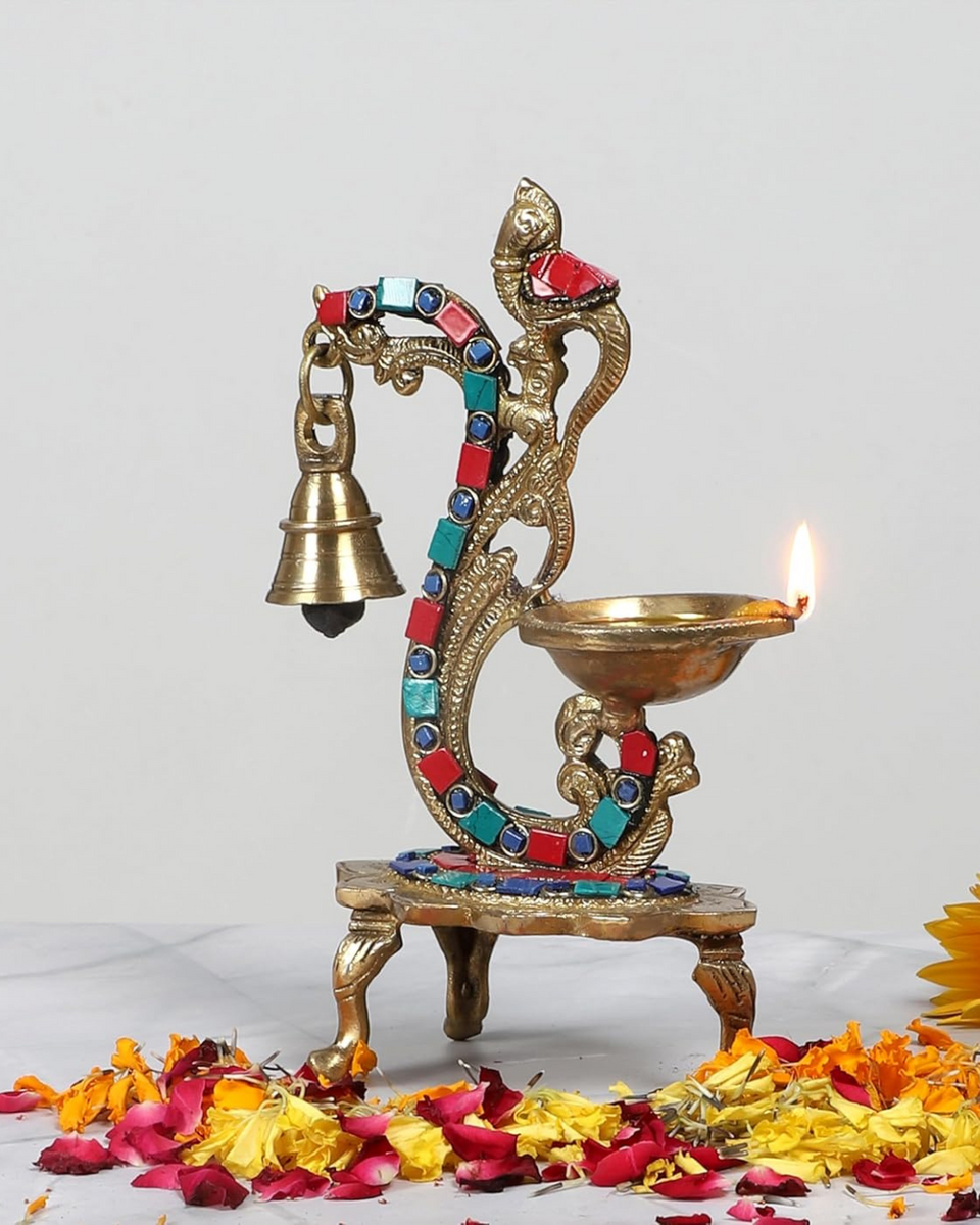 Brass Antique Oil Lamp