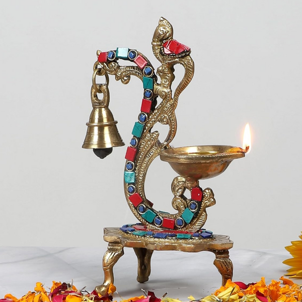 Brass Antique Oil Lamp