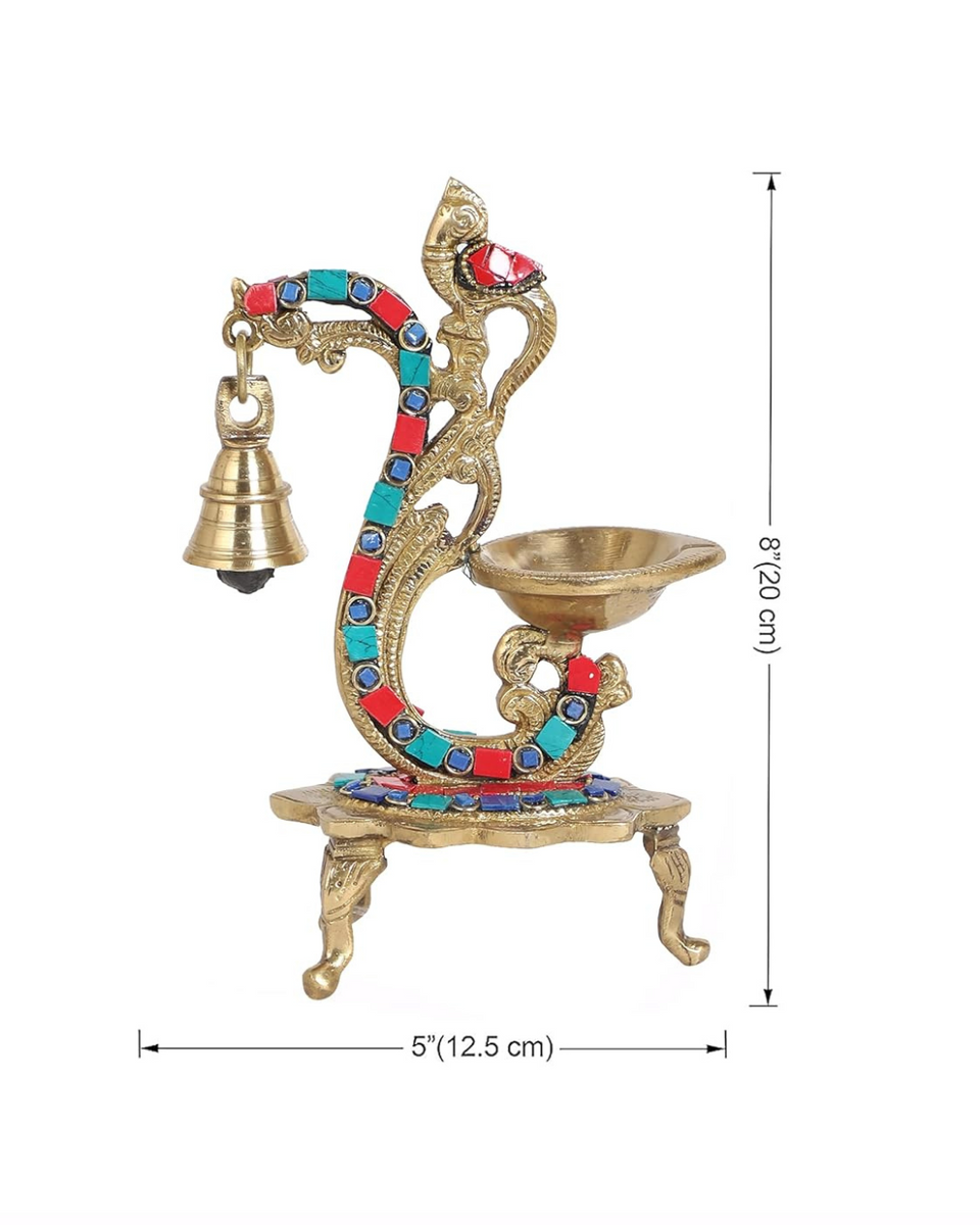 Brass Antique Oil Lamp