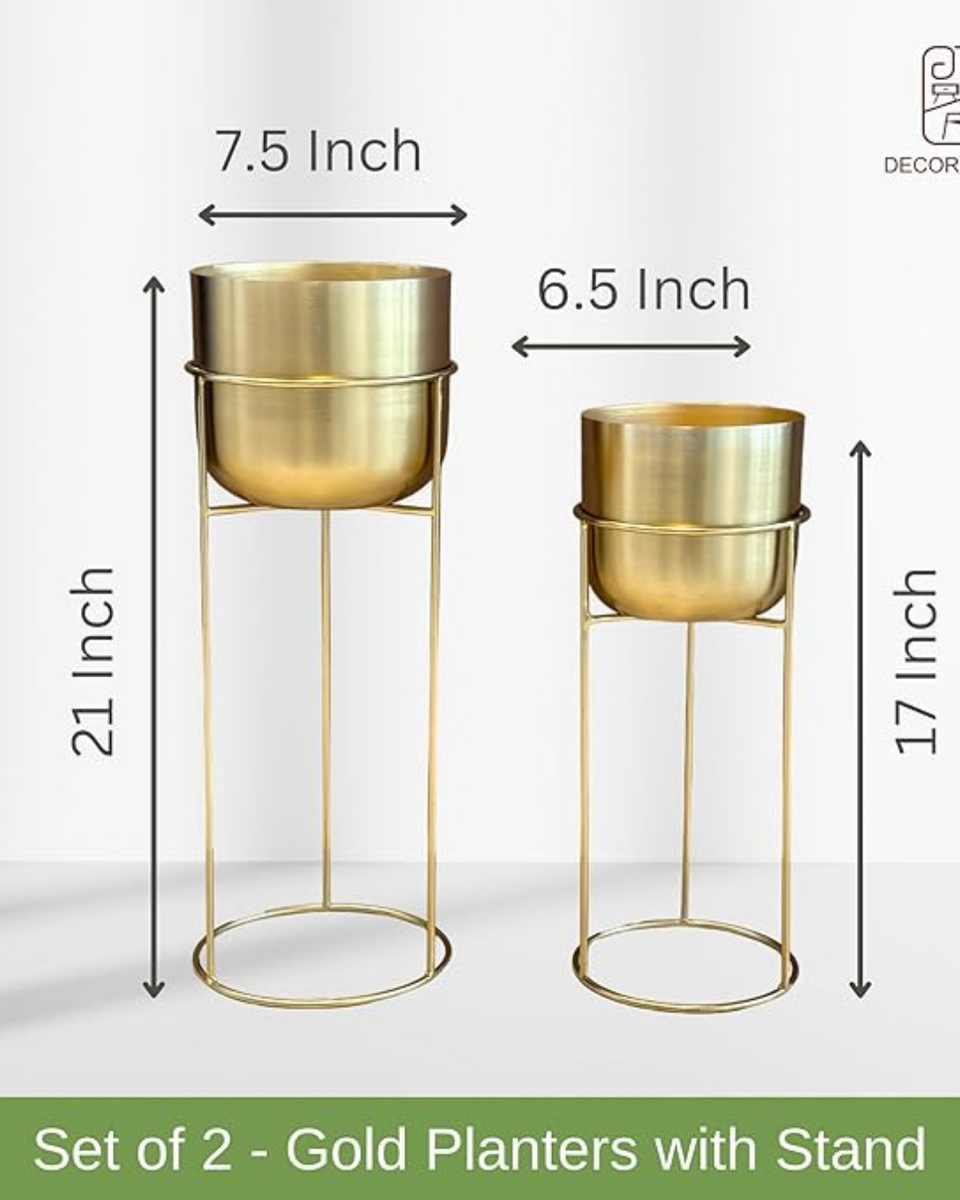 Decorative Gold Planter