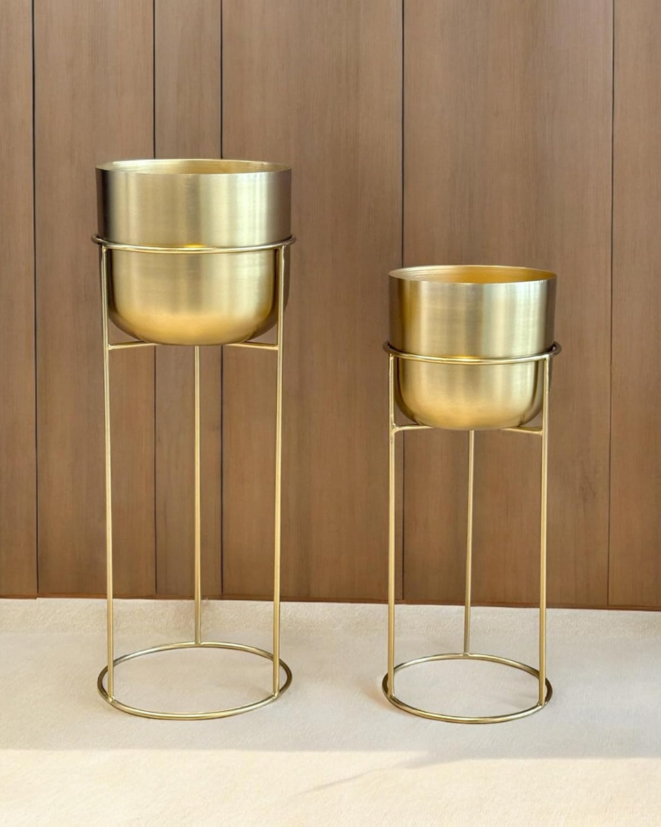 Decorative Gold Planter